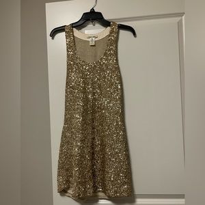 Gold sequence dress